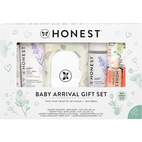 The Honest Company Baby Arrival Gift Set Newborn Essentials Welcome Box Diapers Wipes Personal Care Diaper Rash Cream