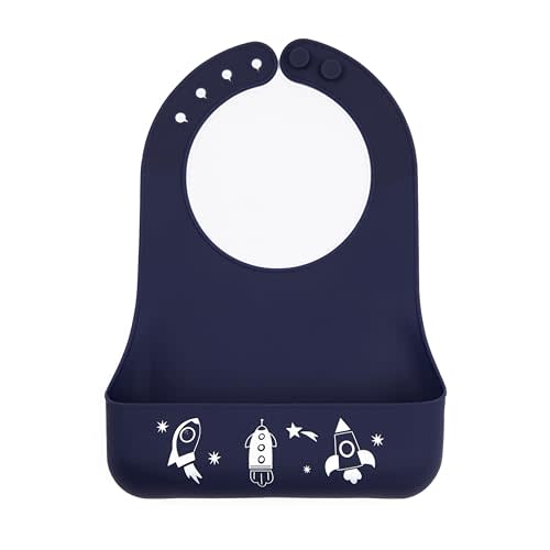 Bella Tunno Little Bites Bib – Silicone Baby Bibs for Infant Girls and Boys Ages 3-12 Months, BPA Free Soft Silicone Bib