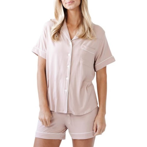 Short Sleeve Knit Pajamas, Medium