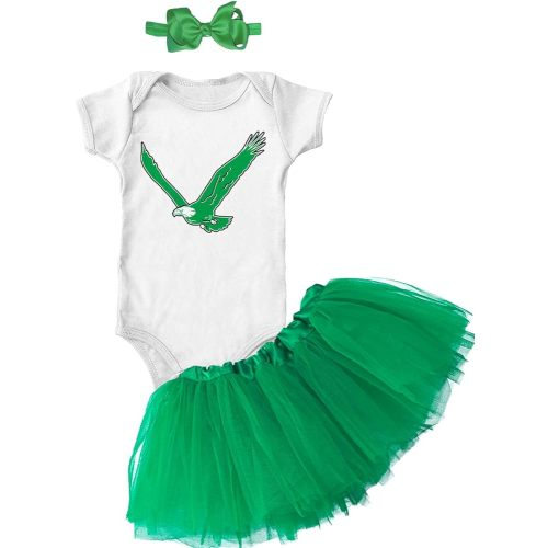 Eagle - Philly Sports Baby Bodysuit + Tutu Skirt + Bow Headband Set