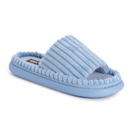 Muk Luks Women's Slipper, Powder Blue, M (7-8)