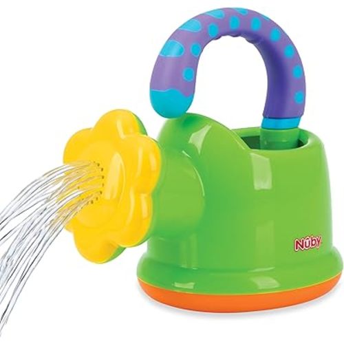 Nuby Watering Can Bath or Outdoor Toy for Toddlers and Kids - Spring and Summer Outside Play -18+ Months - Interactive and Fun Baby Bath Essentials