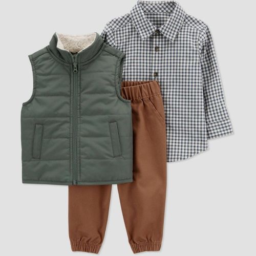 Carter's Just One You® Baby Boys' Vest Top & Bottom Set - Green Newborn