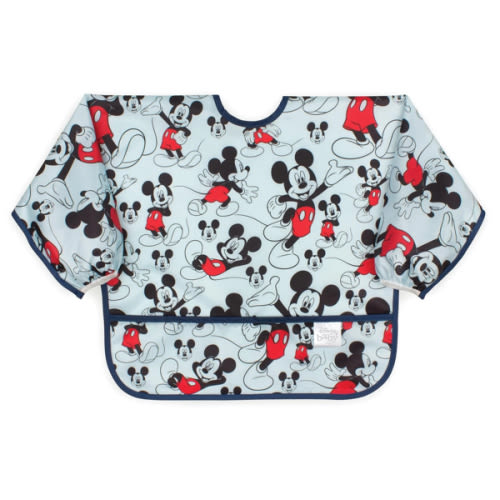 Disney Sleeved Bib for Baby & Toddler 6 to 24 months – Mickey Mouse | Bumkins Baby