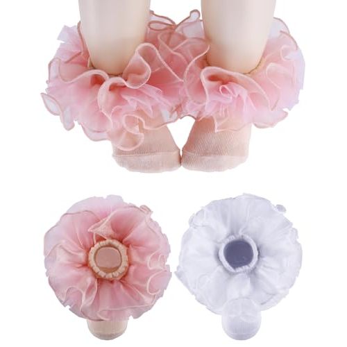 PrinceSasa Little Baby Girl Princess Lace Ruffles Socks Set