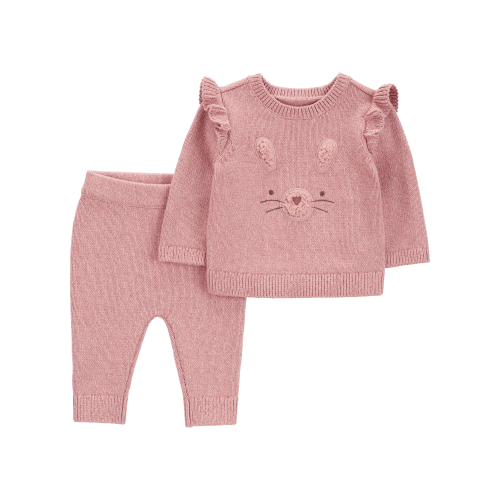 Baby 2-Piece Bunny Pullover & Jogger Set