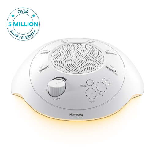 Homedics Sound Spa & White Noise Machine, 12 Sounds, Night Light