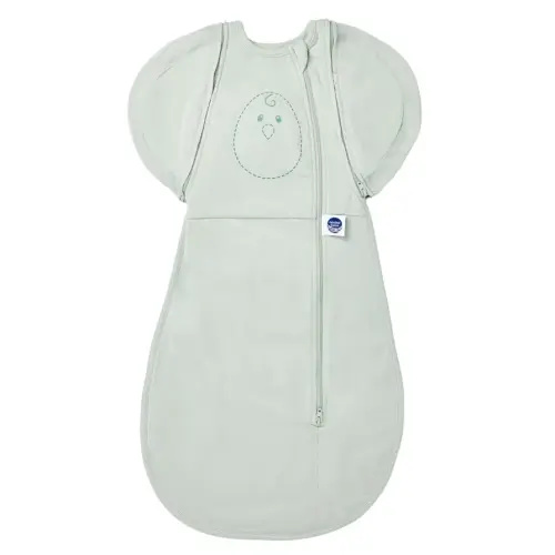 Nested Bean Air 6-in-1 Adaptable Baby Sleep Sack - Unweighted - Comfort & Safety for Natural Sleep, Preferred Arm Position Reduces Startle Reflex, Better for Baby, NB (7-13lbs) Sage
