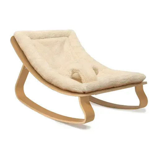 LEVO Baby Rocker in natural wood – Charlie Crane Paris - Fur Milk