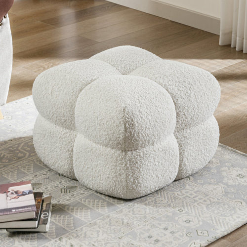 Robertas 20.9'' Wide Sherpa Ottoman