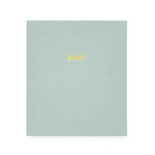 Brands We Love Mist Green Baby Book by Janie and Jack
