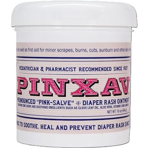 PINXAV Healing Cream, Fast Relief for Diaper Rash, Eczema, Chafing, Bed Sores, Acne, and Minor Cuts and Burns (16 OZ)