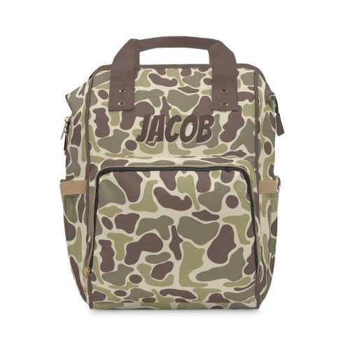Duck Camo Diaper Backpack - Stylish, Practical Baby Bag, Gifts for New Moms, Travel Essentials, Everyday Carrying