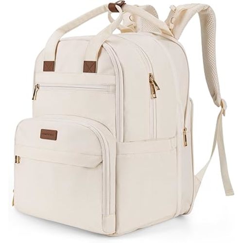 mommore Diaper Bag Expandable Large Baby Bag for 2 Kids/Twins with Wet&Dry Pocket, Travel Diaper Backpack for Mom Dad, Changing Pad, Luggage Strap