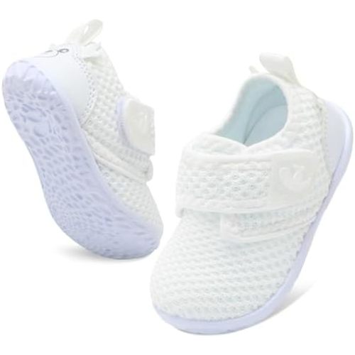 FEETCITY Baby Walking Shoes Barefoot Baby Shoes Infant Sneakers Newborn Crib Shoe Lightweight Flexible Slip On Shoe