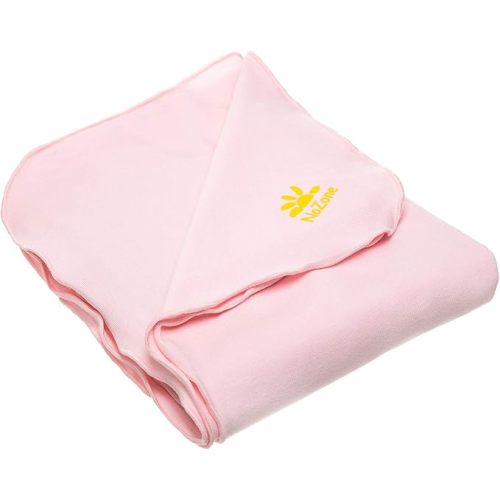 Nozone Baby Blanket, Sun Protective, Soft Rayon from Bamboo, UPF 50+ in Mellow Rose