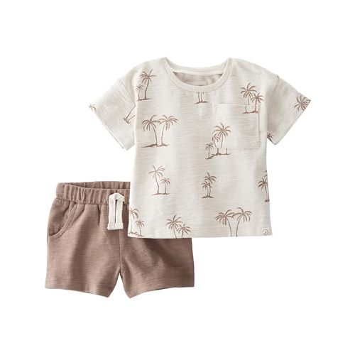 little planet by carter's unisex-baby 2-piece Shorts Set Made With Organic Cotton