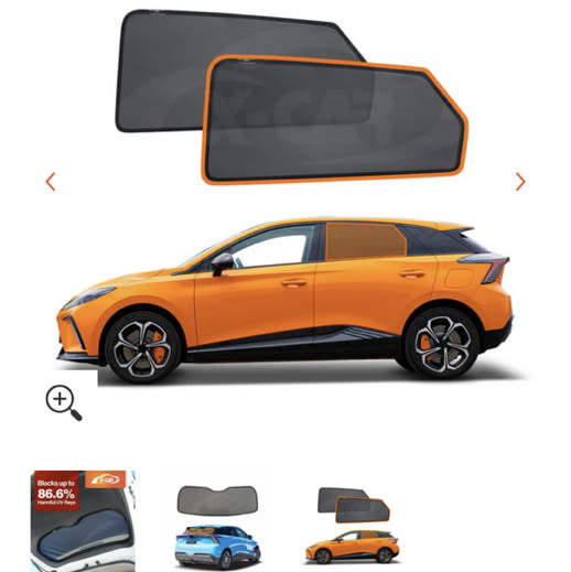 Window Sun Shades for MG MG4 2023-2026