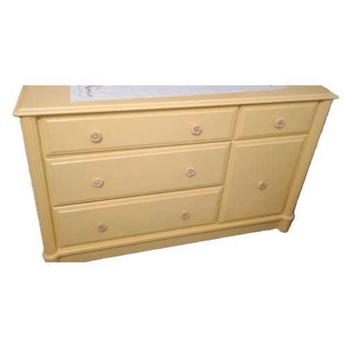 Changing Table GULLABERG 6-drawer dresser - yellow 66 1/8x18 7/8x39 3/8 "