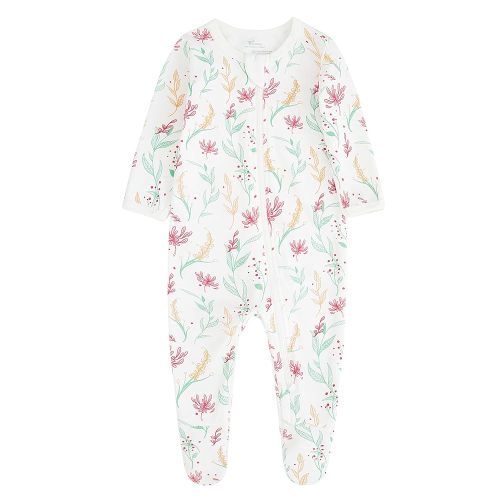 O2 BABY Baby Boys Girls Organic Cotton Zip-Front Sleeper Pajamas, Footed Sleep 'n Play