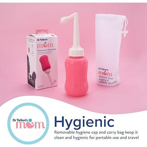 Dr. Talbot's Mom Postpartum Peri Bottle with Carry Bag - Perineal Spray Bottle for Mothers - 12.2 fl oz