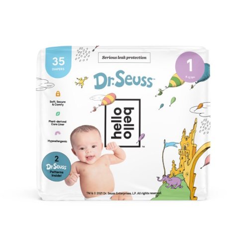 Hello Bello Diapers - Dr. Seuss - Size 1 (35ct) - Hello Bello Diapers - Dr. Seuss - Size 1 (35ct)