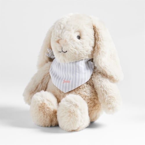 Personalized Crate Cuddlies Small Cream Bunny Kids Stuffed Animal