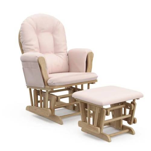 Storkcraft Premium Hoop Glider and Ottoman with Storage Pocket