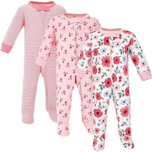 Touched by Nature Baby Girls' Organic Cotton Sleep and Play