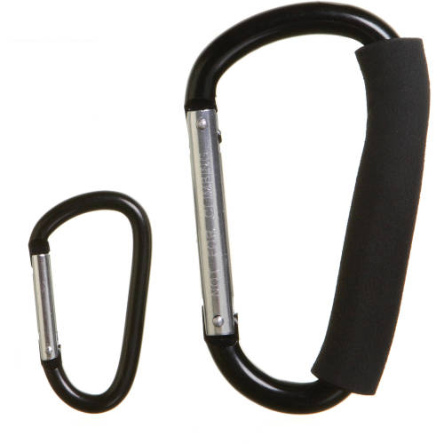 Dreambaby® Strollerbuddy® Black Stroller Hook Heavy-Duty Combo Pack- Fits All Types of Strollers.