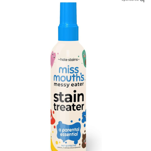 Miss Mouth's Messy Eater Stain Treater Spray - 4oz Stain Remover - Newborn & Baby Essentials - No Dry Cleaning Food, Grease, Coffee Off Laundry, Underwear, Fabric