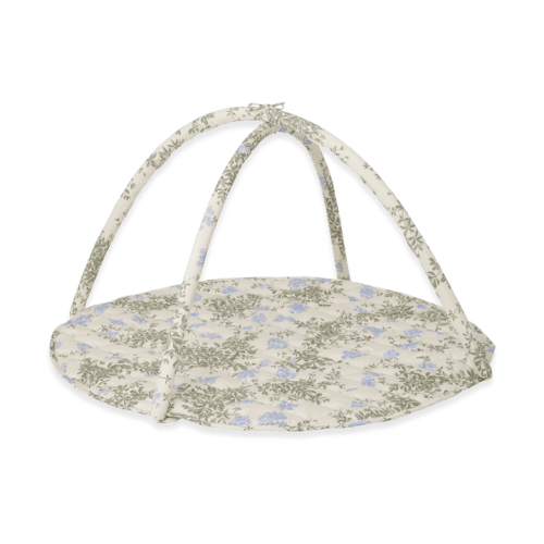 Plumbago Satin Quilted Baby Gym