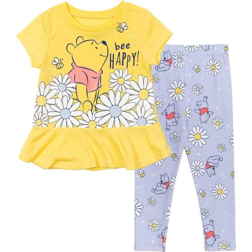 Disney Vampirina Raya and the Last Dragon Lion King Winnie the Pooh Girls T-Shirt & Leggings Outfit Set Infant to Big Kid