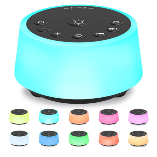 Color Noise Sound Machines with 10 Colors Night Light 25 Soothing Sounds and Sleep White Noise Machine 32 Volume Levels 5 Timers Adjustable Brightness Memory Function for Adults Kids Baby