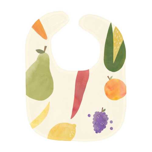 Fruit And Veggies Baby Bib