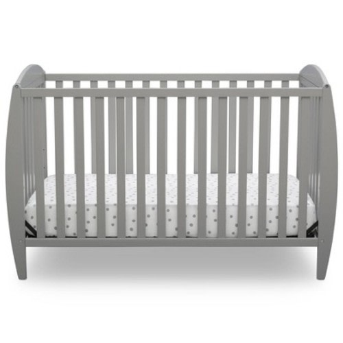 Delta Children Taylor 4-in-1 Convertible Baby Crib, Color: Gray
