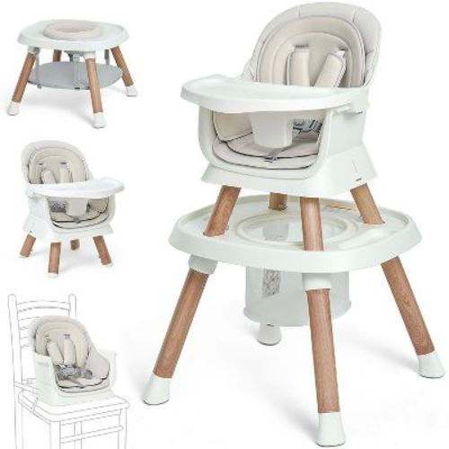 BabyBond Baby High Chair, 14 in 1 Convertible Highchair with Tray & Activity Center, Suitable for Babies and Toddlers