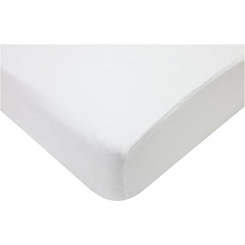 American Baby Company Heavenly Soft Chenille Fitted Crib Sheet 28" x 52", Warm and Cozy Neutral Chenille Sheet, White, for Boys and Girls, Fits Crib and Toddler Bed mattresses
