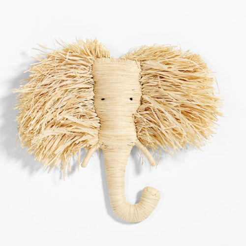 All Across Africa Elephant Head Wall Decor