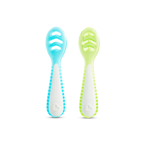 Munchkin Gentle Dip Multistage First Spoons Set Blue and Green