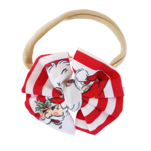 Santa Claus Lane Knit Bow Headband