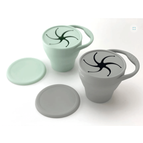 Collapsable Silicone Snack Cups – Sage & Sand