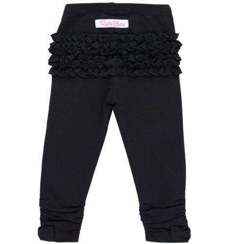 RuffleButts Baby Girls Ruched Bow Leggings