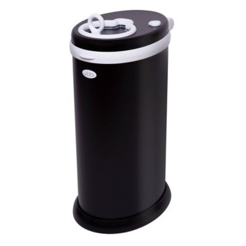 Ubbi Steel Diaper Pail, Color: Matte Black