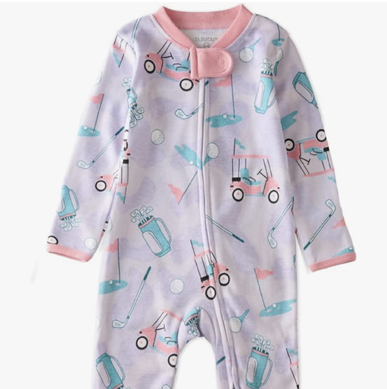 Butterblu Shadow Sleep & Play Baby Pajamas 100% Organic Cotton Two Way Zipper Sleeper Pajamas for Baby Boys & Girls