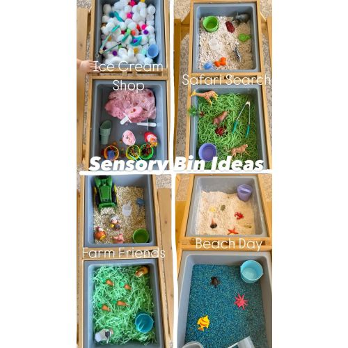Sensory Bin Ideas for toddlers- taste safe DIY sensory play