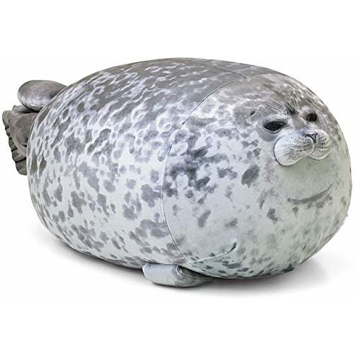 MerryXD Chubby Blob Seal Pillow,Stuffed Cotton Plush Animal Toy Cute Ocean Small(11.8 in)