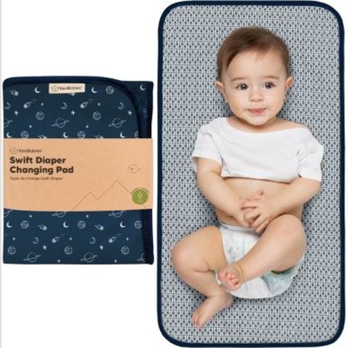 Keababies Swift Diaper Changing Pad, Portable Waterproof Diaper Changing Pad For Baby, Travel Changing Pad For Diaper Bag (woodland)