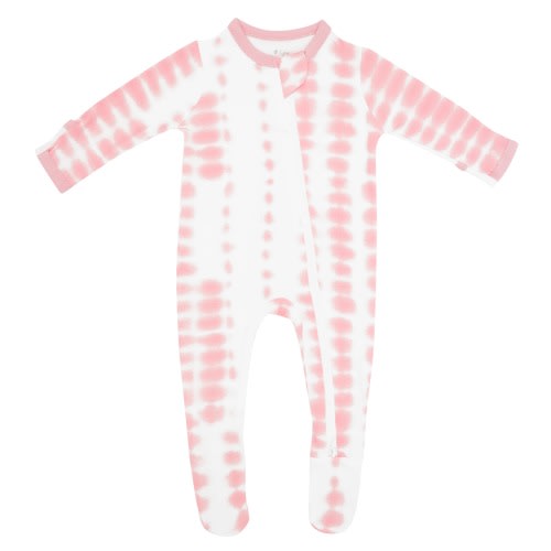 Zippered Footie in Crepe Rip Tide