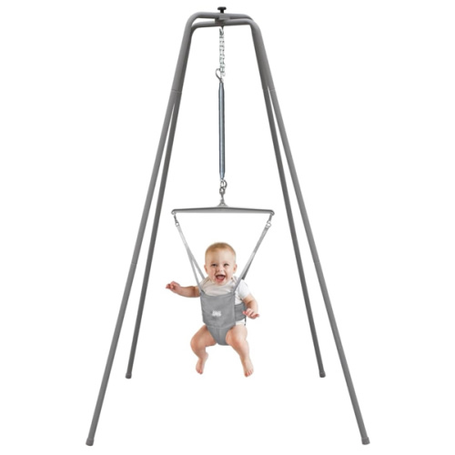 Jolly Jumper Elite Grey Saddle- The Original Jolly Jumper with Super Stand and Premium Spring. an Alternative to Baby Bouncers, Doorway Jumpers and Activity Centers That Your Baby Will Love.